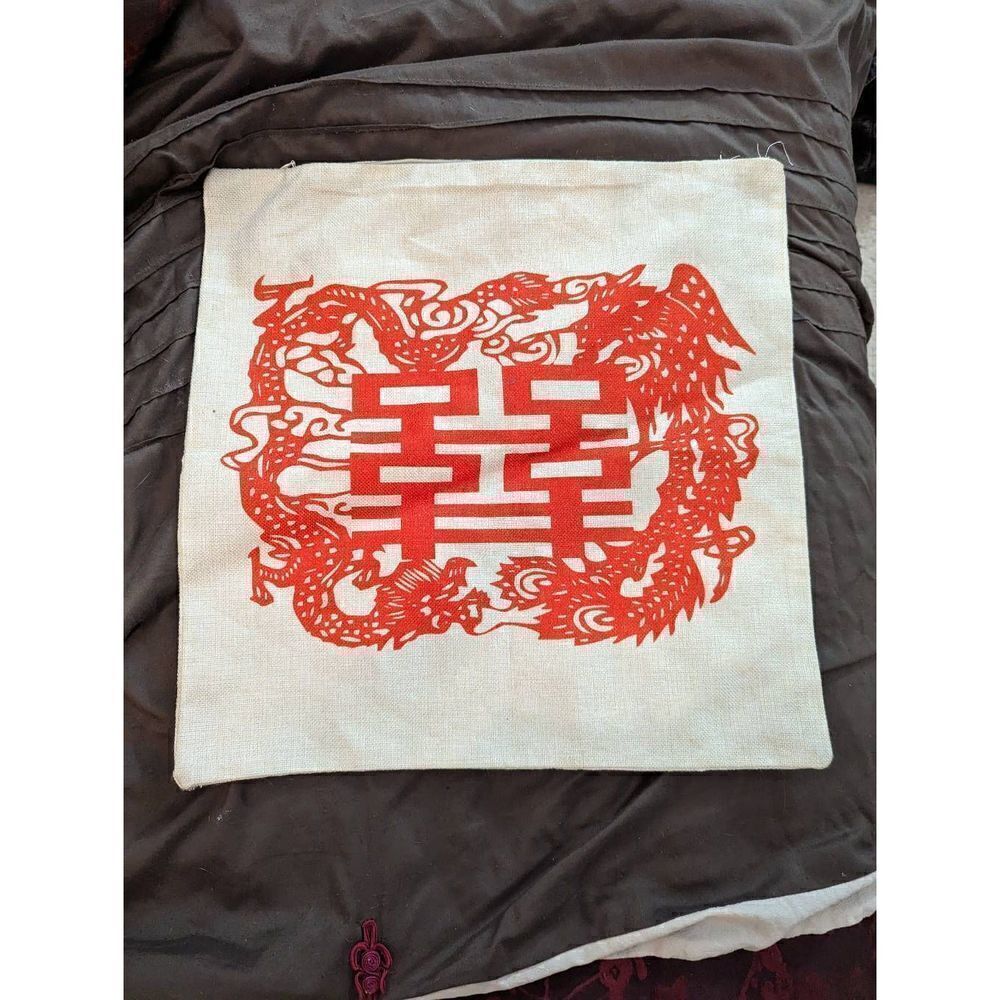 DRAGON square pillow case new